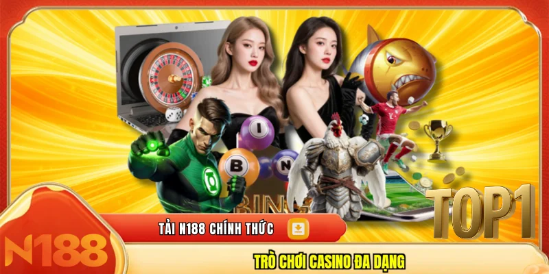 Trò chơi casino đa dạng 